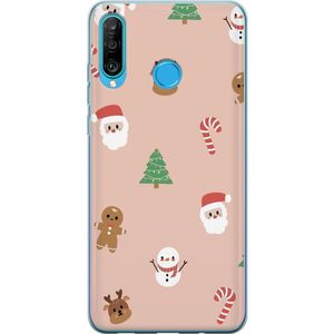 Huawei P30 lite Transparent Mobilskal Klassisk Julfest