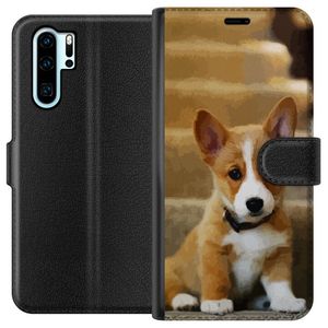 Huawei P30 Pro Svart Plånboksfodral Liten Hund