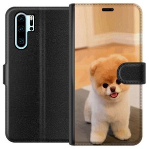 Huawei P30 Pro Svart Plånboksfodral Söt Valp
