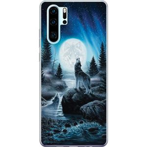 Huawei P30 Pro Läpinäkyvä Puhelinkotelo Varjar på natten