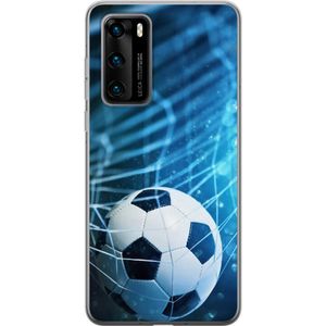 Huawei P40 Läpinäkyvä Puhelinkotelo Fotboll