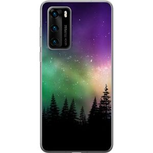 Huawei P40 Läpinäkyvä Puhelinkotelo Norrsken