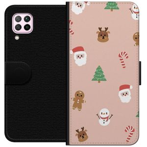 Huawei P40 lite Svart Plånboksfodral Klassisk Julfest