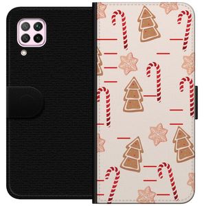 Huawei P40 lite Svart Plånboksfodral Julens Godisglädje