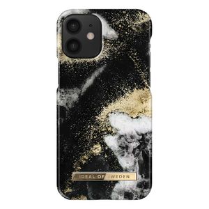 iDeal Fashion Case for iPhone 12 Mini - Black Galaxy Marble