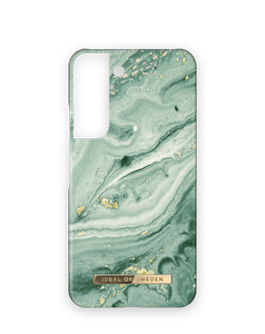 iDeal Fashion Case for Samsung Galaxy S22 - Mint Swirl Marble