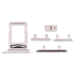 iPhone 12 Pro Sim Card Holder (Dual) + Side buttons - White