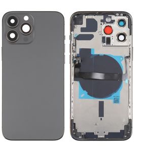 iPhone 13 Pro Max Bagcover med små dele - Sort