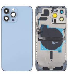 iPhone 13 Pro Max Bagcover med små dele - Blå