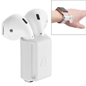 Silikonipidike Apple Airpodille - Apple Watch - Valkoinen