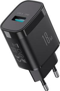 Joyroom JR-TF4 USB 18W USB-A-laddare – Svart