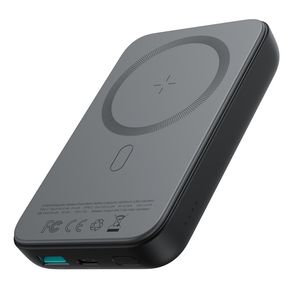 SiGN Magnetisk Trådlös Powerbank för iPhone  10000mAh, USB-C, USB-A - Svart