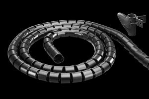 Deltaco nylon kabelstrømpe 2,5 m – svart