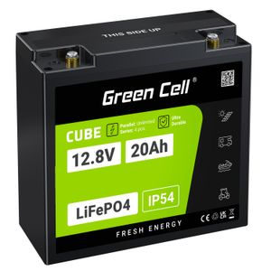 Green Cell CUBE LiFePO4 20Ah 12,8V 256Wh litiumjernfosfatbatteri
