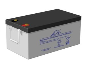Leoch 12V 250Ah AGM-batteri 520 x 268 x 220mm