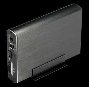 Deltaco eksternt SATA-kabinett for 3,5" harddisk - svart