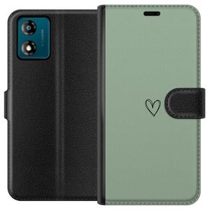 Motorola Moto E13 Sort Tegnebogsetui Hjärta