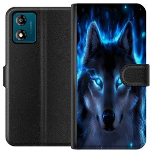 Motorola Moto E13 Sort Tegnebogsetui Blå Varg