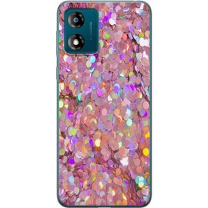 Motorola Moto E13 Transparent Mobilskal Glitter