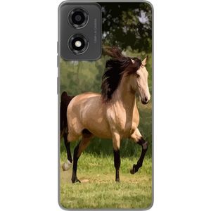 Motorola Moto E14 Transparent Mobilskal Häst