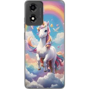 Motorola Moto E14 Läpinäkyvä Puhelinkotelo Stolt Enhörnig