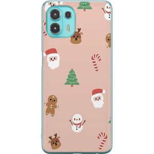 Motorola Edge 20 Lite Transparent Mobilskal Klassisk Julfest