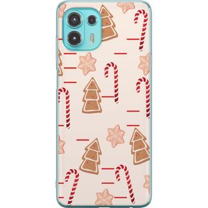 Motorola Edge 20 Lite Transparent Mobilskal Julens Godisglädje