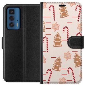 Motorola Edge 20 Pro Musta Lompakkokotelo Julens Godisglädje