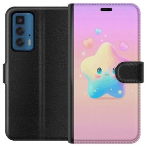 Motorola Edge 20 Pro Musta Lompakkokotelo Stolt Stjärna