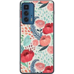 Motorola Edge 20 Pro Läpinäkyvä Puhelinkotelo Flora