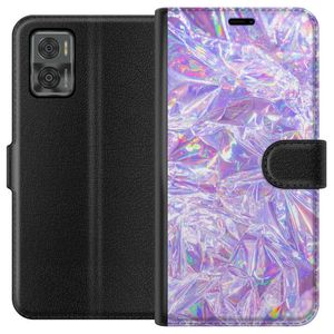 Motorola Moto E22i Sort Tegnebogsetui Glitter