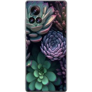 Motorola Edge 30 Ultra Transparent Mobilskal Taklök grön