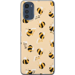 Motorola Moto E32s Transparent Mobilskal Humlor