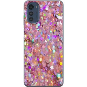 Motorola Moto E32s Transparent Mobilskal Glitter