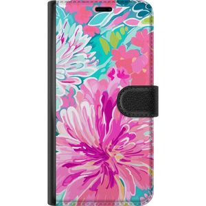 Motorola Edge 50 Neo Sort Lommebokdeksel Blomsterbukett