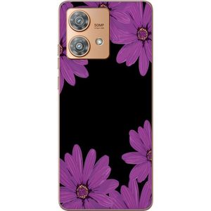 Motorola Edge 40 Neo Gjennomsiktig Telefondeksel Blomster