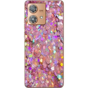 Motorola Edge 40 Neo Gjennomsiktig Telefondeksel Glitter