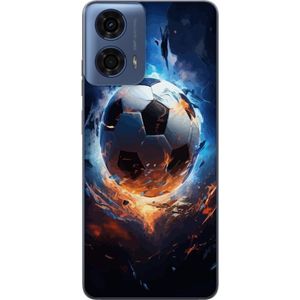 Motorola Moto G04 Transparent Mobilskal Flygande boll