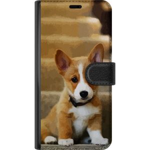 Motorola Moto G15 Sort Lommebokdeksel Liten Hund