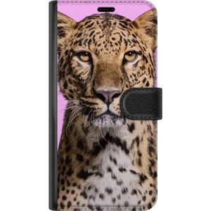 Motorola Moto G15 Sort Lommebokdeksel Leopard