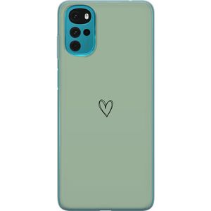 Motorola Moto G22 Transparent Mobilskal Hjärta