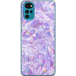 Motorola Moto G22 Transparent Mobilskal Glitter
