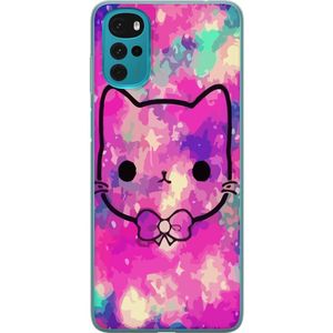 Motorola Moto G22 Transparent Mobilskal Katt