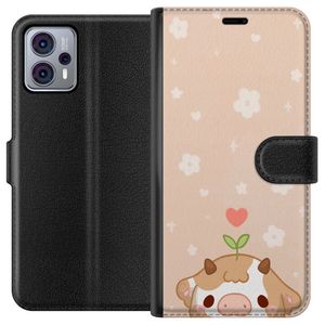 Motorola Moto G23 Svart Plånboksfodral Gullunge