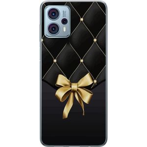 Motorola Moto G23 Transparent Mobilskal Elegant Rosett