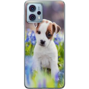 Motorola Moto G23 Transparent Mobilskal Hundvalp