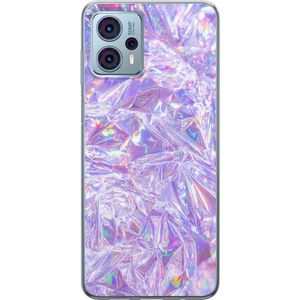Motorola Moto G23 Transparent Mobilskal Glitter