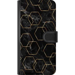 Motorola Moto G24 Svart Plånboksfodral Guldkretsen