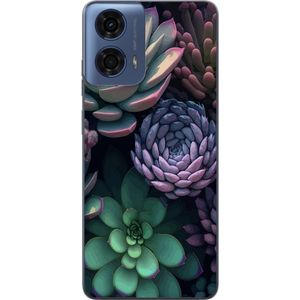 Motorola Moto G24 Gjennomsiktig Telefondeksel Taklök grön