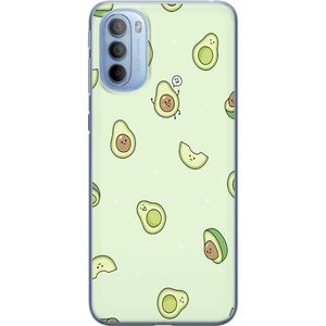 Motorola Moto G31 Gennemsigtigt Telefoncover Avokado